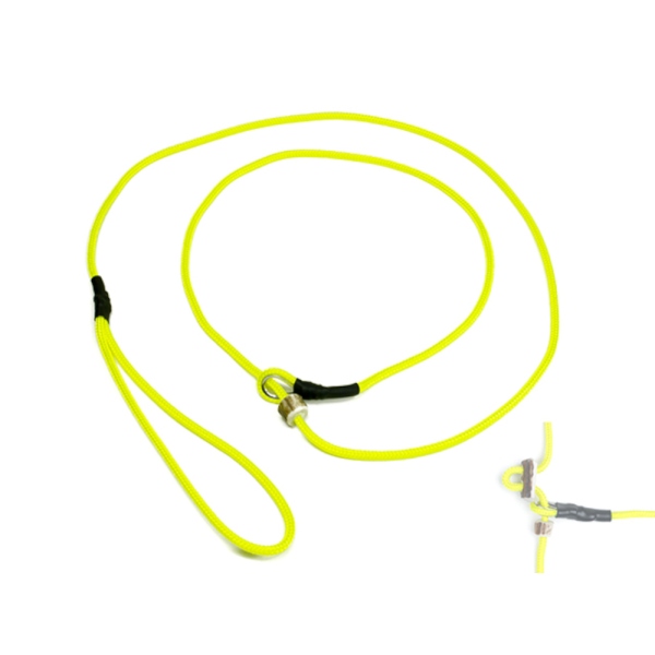 Mystique® Field trial Moxonleine 4mm mit Zugbegrenzung 130cm neon gelb