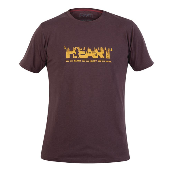 Hart Heart-TS T-Shirt Herren Dark Garnet XL