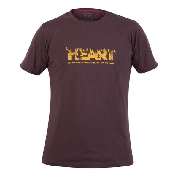 Hart Heart-TS T-Shirt Herren Dark Garnet XXXL