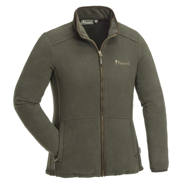 Pinewood 3101 Nydala Damen Fleecejacke Jagdbraun/Wildlederbraun (242)