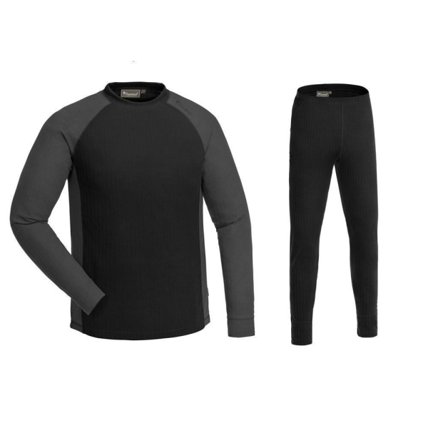 Pinewood 5408 Finnveden Funktionswäsche Set Schwarz/ Dunkel Grau L