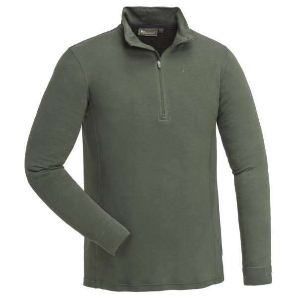 Pinewood 5406 Abisko Merino Langarmshirt D. Moosgrün (733) XL
