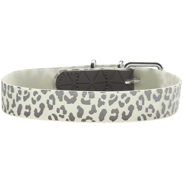 HUNTER Halsband Convenience Reflect Glow weiß Leopardenmuster 65