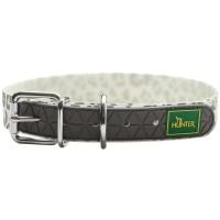 HUNTER Halsband Convenience Reflect Glow weiß Leopardenmuster 65