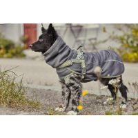 Hurtta Razzle Dazzle Midlayer Hundemantel grün/grau