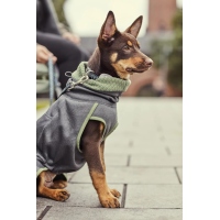 Hurtta Razzle Dazzle Midlayer Hundemantel grün/grau 60cm