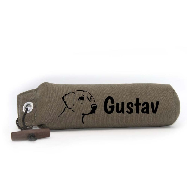 Mystique Dummy Einzel Name Boogaloo khaki Labrador Retriever Kopf