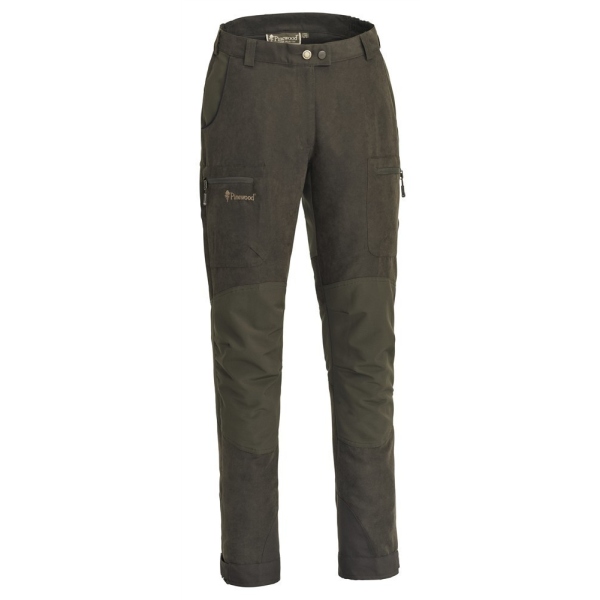 Pinewood 3986 Caribou Hunt Extreme Damen Hose Wildlederbraun/D. Olive (244) 38