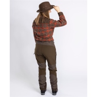 Pinewood 3986 Caribou Hunt Extreme Damen Hose Wildlederbraun/D. Olive (244) 38