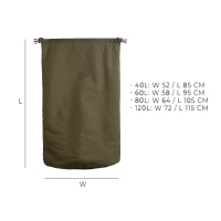 Savotta Rolltop Stuffsack 500D schwarz 120L