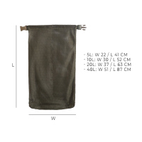 Savotta Rolltop Stuffsack Mesh schwarz 20L