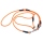 Mystique® Biothane Hunting Profi Umhängeleine 6mm Moxon mit Zugbegrenzung L-325cm neon orange