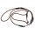Mystique® Biothane Hunting Profi Umhängeleine 8mm Moxon mit Zugbegrenzung braun L-325cm