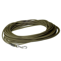 Mystique® Biothane Schleppleine rund 6mm Standard Karabiner khaki 5m