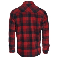 Pinewood 5063 Finnveden Canada Fleece Hemd Rot/ Schwarz (518) M