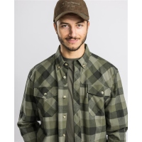 Pinewood 9525 Lumbo Hemd Olive / Wildlederbraun (189) XL