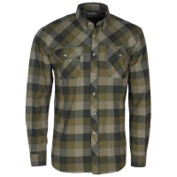 Pinewood 9525 Lumbo Hemd Olive / Wildlederbraun (189) XXL