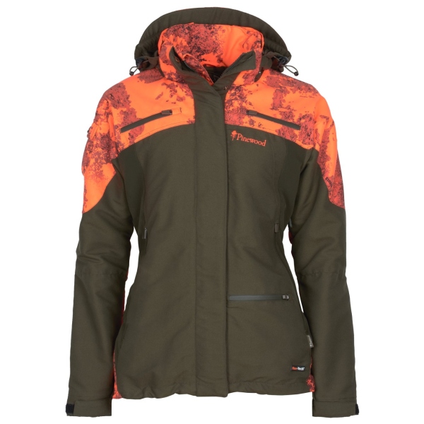 Pinewood 3690 Hunter Pro Xtreme 2.0 Camou Damen Jacke Moosgrün/ Strata Blaze (721)