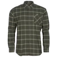 Pinewood 5009 Värnamo Flannel Hemd Dunkelgrün / Grün (124)