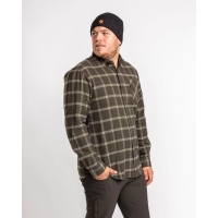 Pinewood 5009 Värnamo Flannel Hemd Dunkelgrün / Grün (124) XXL