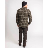 Pinewood 5009 Värnamo Flannel Hemd Dunkelgrün / Grün (124) XXL