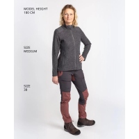 Pinewood 3396 Lappland Felted Wood Damen Jacke D. Grau Melange (423) XL