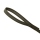 Mystique® Gummierte Schleppleine 20mm mit Handschlaufe Standard Karabiner khaki 10m