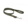 Mystique® Gummierte Leine 20mm mit Handschlaufe Standard Karabiner khaki 1m