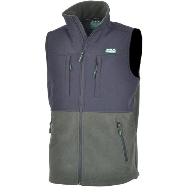 Ridgeline Ladies Hybrid Fleece Vest Olive/ Black