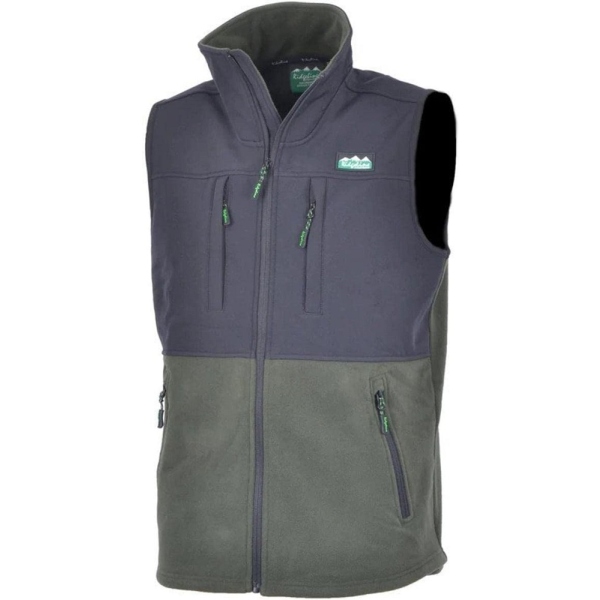 Ridgeline Ladies Hybrid Fleece Vest Olive/ Black L