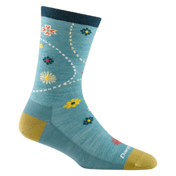 Darn Tough Garden Crew Lightweigt Aqua Socken Damen L (41-42/43)