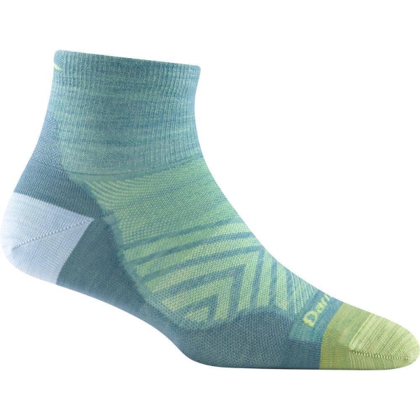 Darn Tough Run Quarter 1/4 Ultra Lightweight Socken aqua Damen