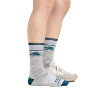 Darn Tough 1050 Pacer Micro Crew Gray Socken Damen