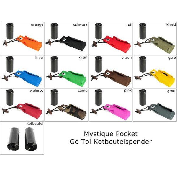 Mystique Pocket Go Toi + 1 Rolle Kotbeutel (20 Stk)