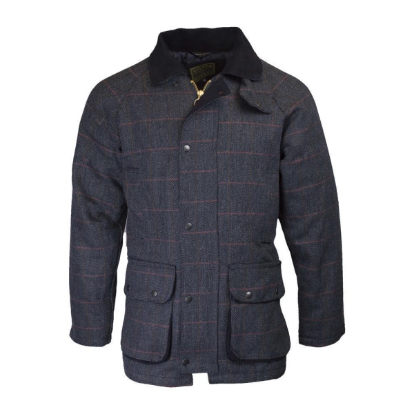 Tweed Jacke Derby Barlaston Herren blue tweed