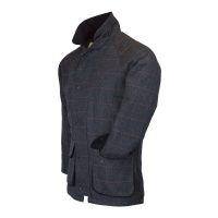 Tweed Jacke Derby Herren blue tweed