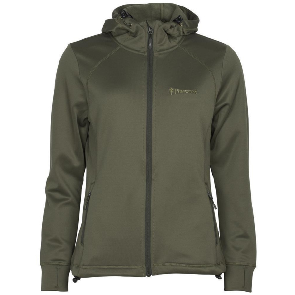 Pinewood 3319 Finnveden Damen Hoodie Sweatjacke Olive (107)