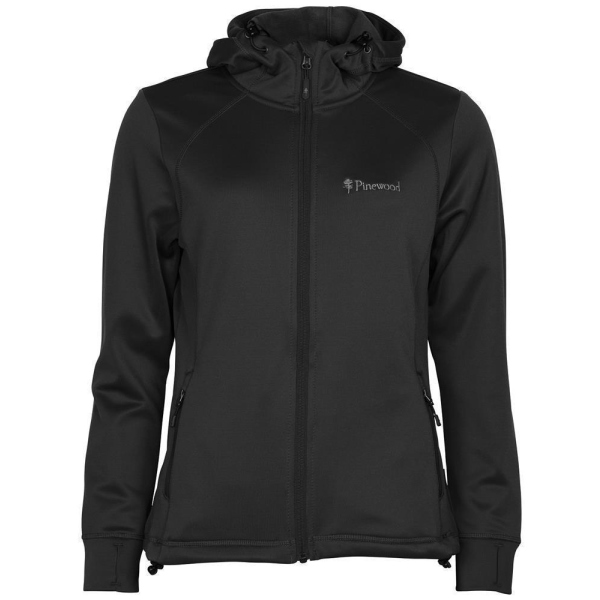 Pinewood 3319 Finnveden Damen Hoodie Sweatjacke Black (400)