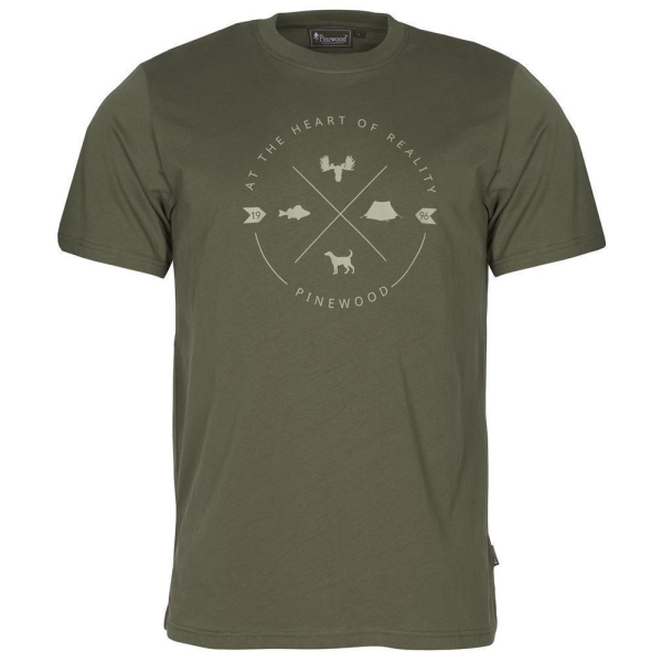 Pinewood 5321 Finnveden Trail T-Shirt Herren Olive (107)