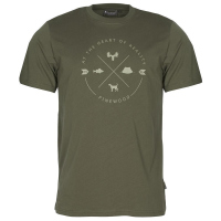 Pinewood 5321 Finnveden Trail T-Shirt Herren Olive (107) XXL
