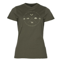 Pinewood 3321 Finnveden Trail Damen T-Shirt Olive (107)