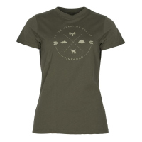 Pinewood 3321 Finnveden Trail Damen T-Shirt Olive (107) XL