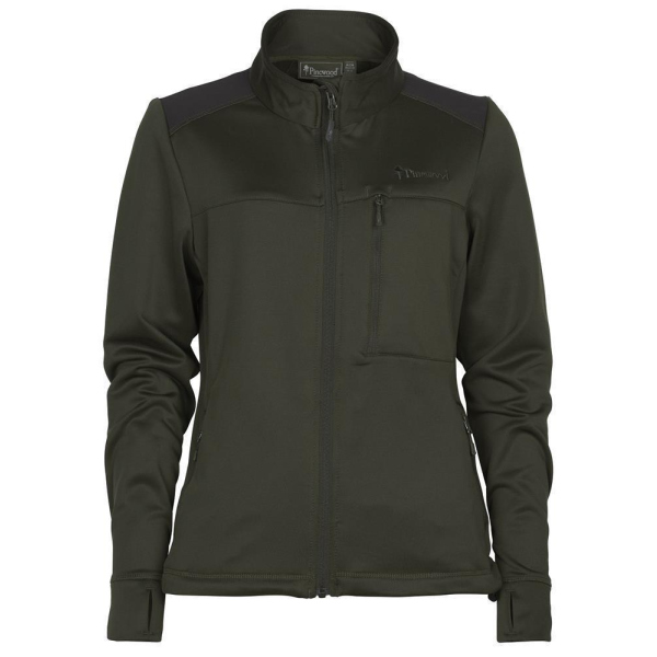 Pinewood 3209 Abisko Power Damen Fleecejacke Moosgreen (135)