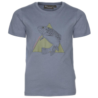 Pinewood 6518 Fish Kids T-Shirt Shadow Blue (360) 152