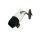 Mystique Mini Dummy Schlüsselanhänger Key Case schwarz/weiß