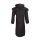 Walker and Hawkes Herren gewachster Mantel Stockman mit Kapuze – Schwarz M
