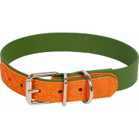 Farm-Land Halsband Oliv/Orange 40 cm