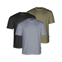 Pinewood 5447 3-Pack T-Shirt Olive/Shadow Blue/Black (750)