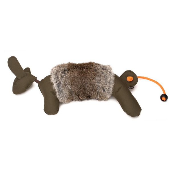 Mystique Rabbit dog dummy mit Fell cover khaki