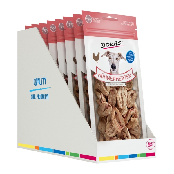 DOKAS - Hühnerherzen 8er Pack (8 x 22g)